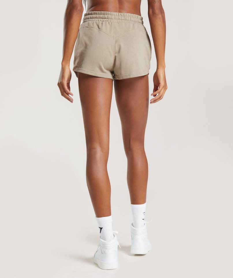 Women's Gymshark Social Club Shorts Beige | CA DA7586